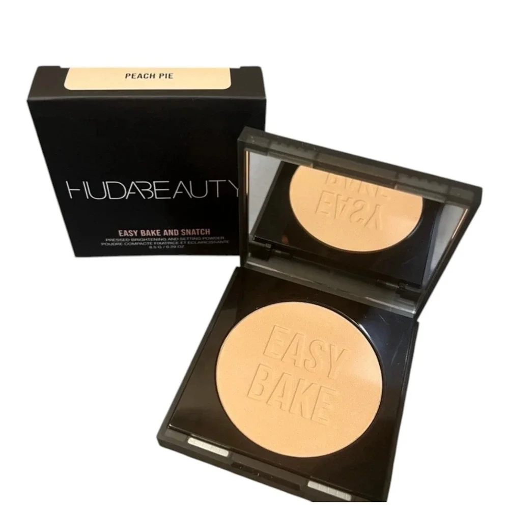 Huda Beauty Easy Bake and Snatch Pressed Brightening Setting Powder PEACH PIE
